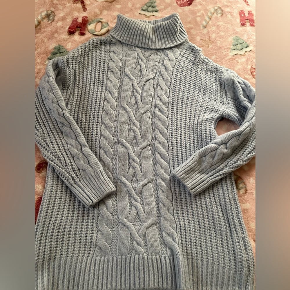 Blue Sweater Dress